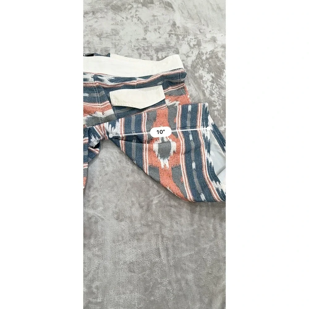 Mossimo Supply Co Shorts Mens Size 32 Multicolor Aztec Style Drawstring‎ Pocket